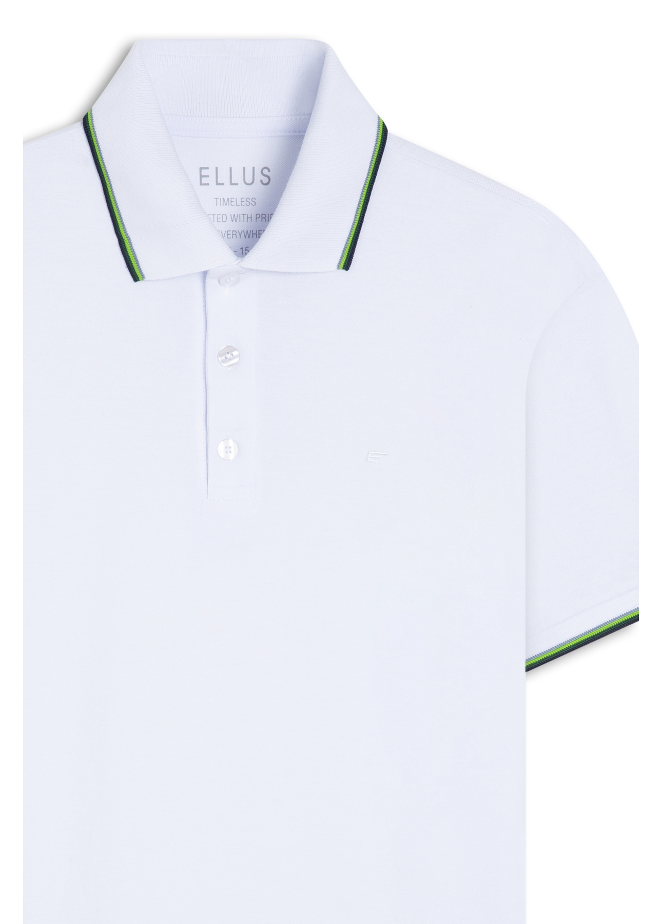 Polo Piquet Easa Frisos Branco
