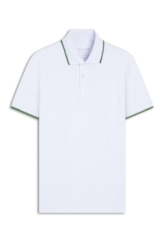 Polo Piquet Easa Frisos Branco