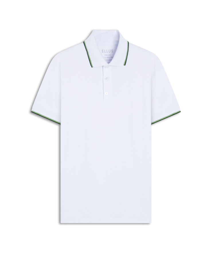 Polo Piquet Easa Frisos Branco