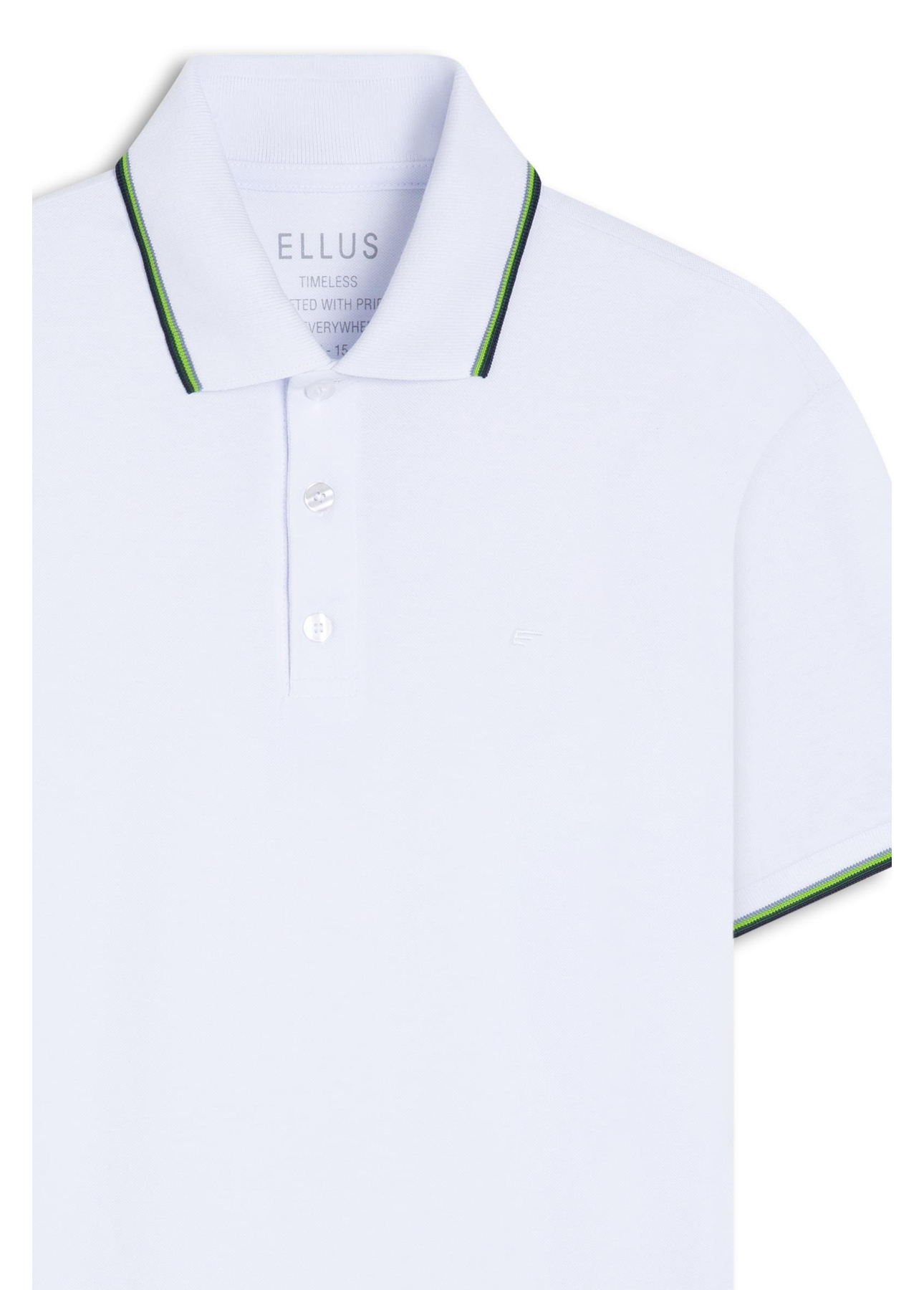Polo Piquet Easa Frisos Branco