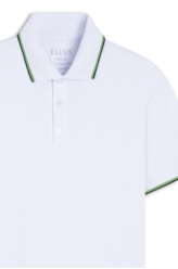 Polo Piquet Easa Frisos Branco