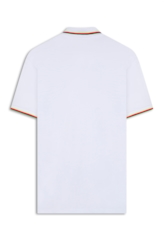 Polo Piquet Easa Frisos Classic Branco