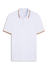 Polo Piquet Easa Frisos Classic Branco