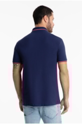 Polo Piquet Easa Frisos Classic Dark Navy