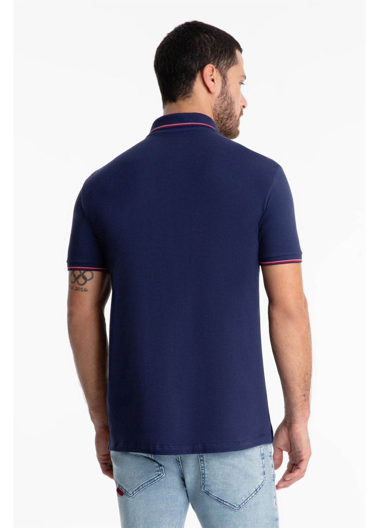 Polo Piquet Easa Frisos Classic Dark Navy