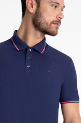 Polo Piquet Easa Frisos Classic Dark Navy