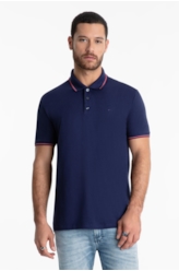 Polo Piquet Easa Frisos Classic Dark Navy