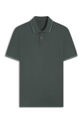 Polo Piquet Easa Frisos Classic Musgo