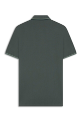 Polo Piquet Easa Frisos Classic Musgo