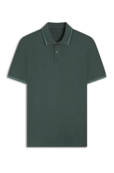 Polo Piquet Easa Frisos Classic Musgo
