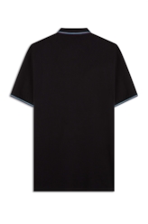 Polo Piquet Easa Frisos Classic Preto