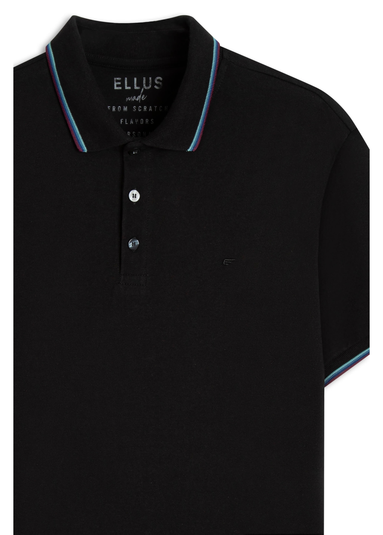 Polo Piquet Easa Frisos Classic Preto