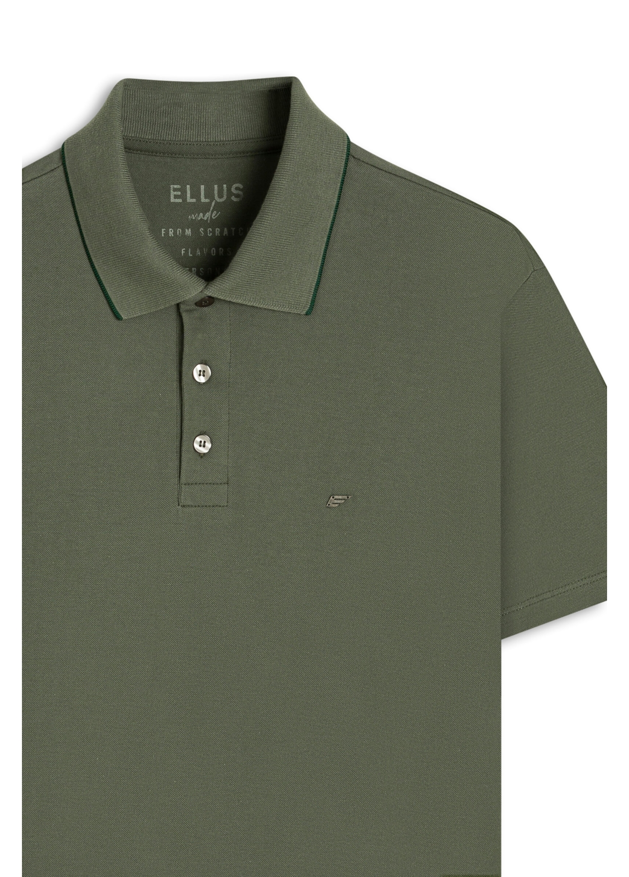 Polo Piquet Easa Metal Classic Mc Verde Army