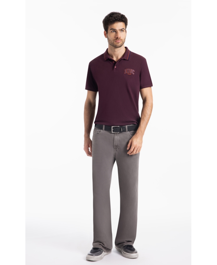 Polo Piquet Edsc Ellus Classic Bordeaux