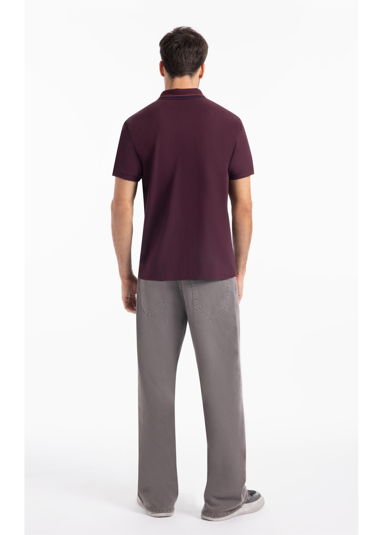 Polo Piquet Edsc Ellus Classic Bordeaux