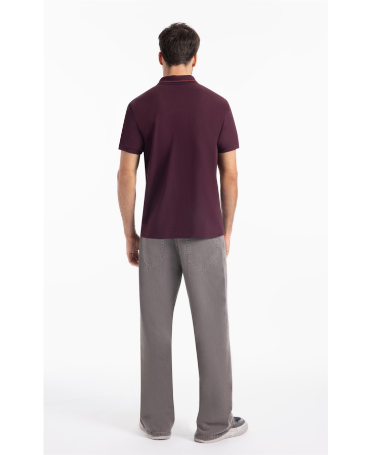 Polo Piquet Edsc Ellus Classic Bordeaux