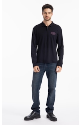 Polo Piquet Edsc Ellus Classic Preto