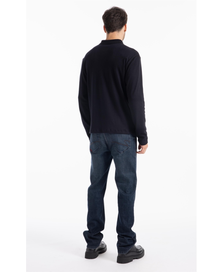 Polo Piquet Edsc Ellus Classic Preto