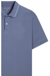 Polo Piquet Ellus Classic Azul Jeans