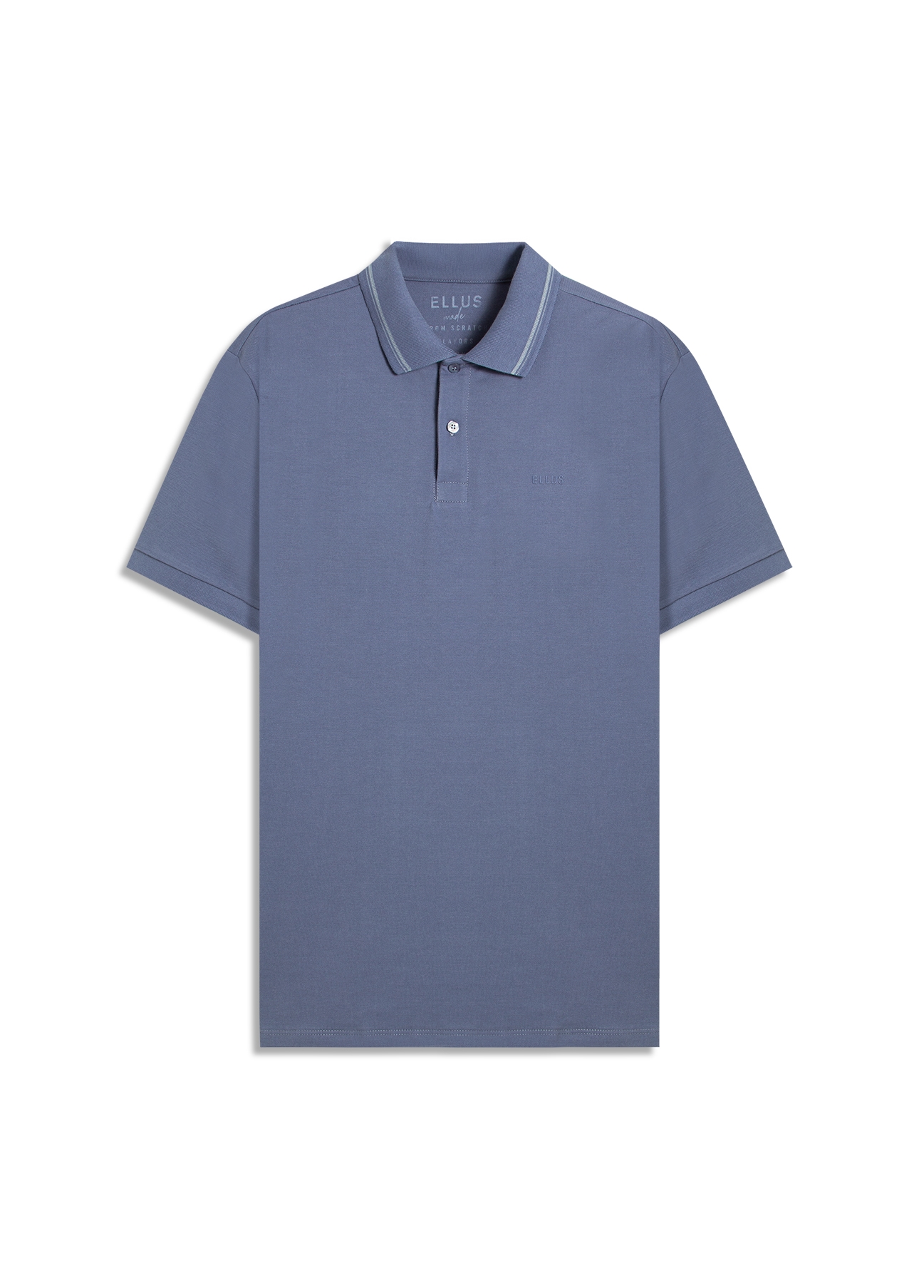 Polo Piquet Ellus Classic Azul Jeans