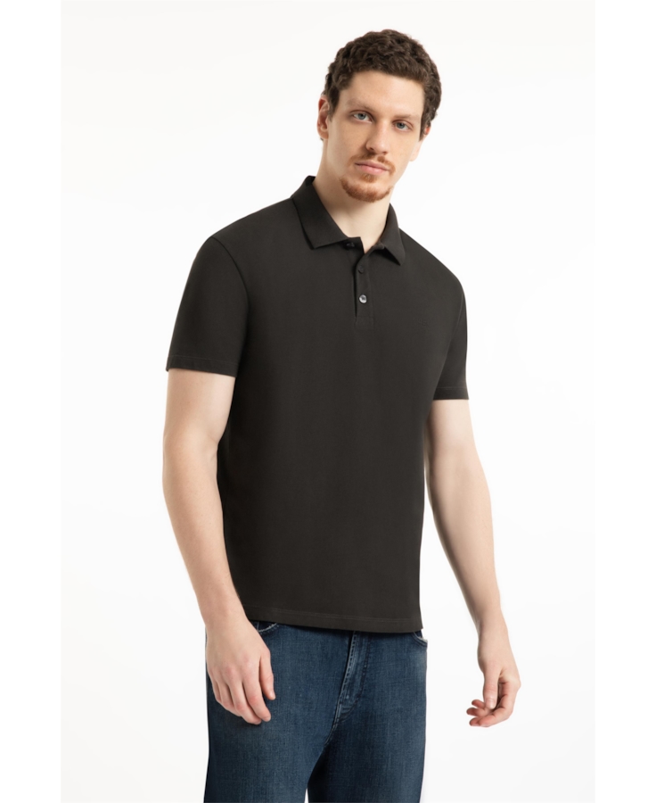 Polo Piquet Ellus Classic Plumbo