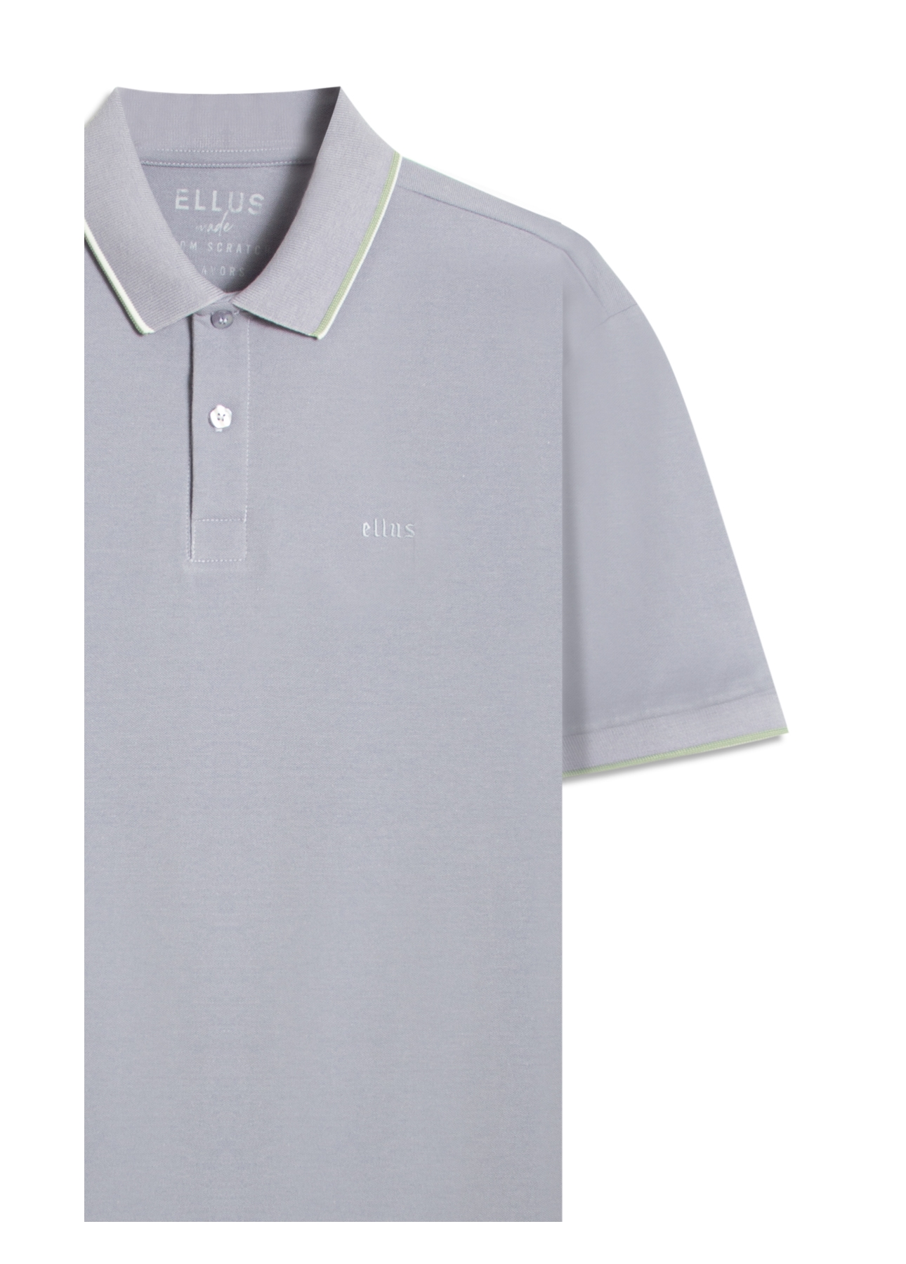 Polo Piquet Ellus Co Classic Mc Blue Vintage