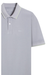 Polo Piquet Ellus Co Classic Mc Blue Vintage