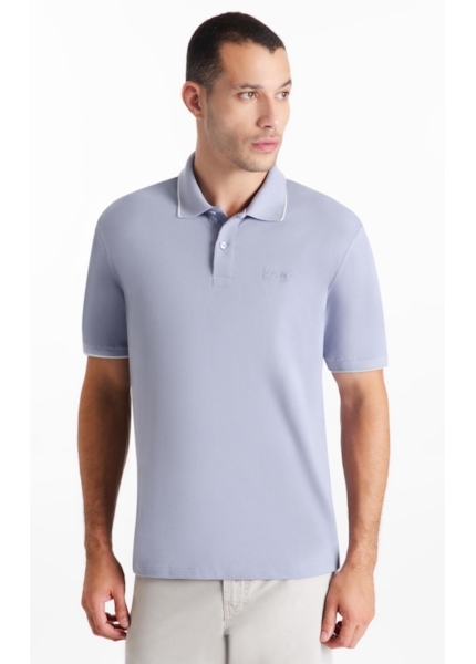 Polo Piquet Ellus Co Classic Mc Blue Vintage