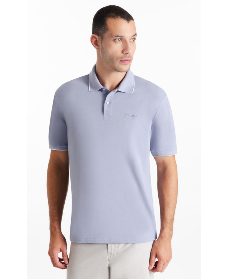 Polo Piquet Ellus Co Classic Mc Blue Vintage