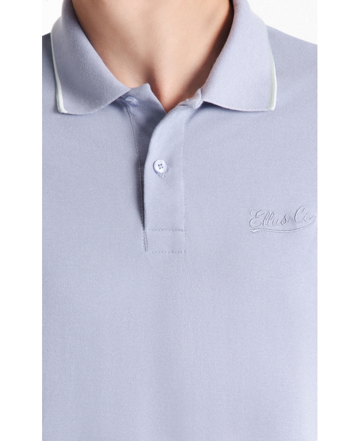 Polo Piquet Ellus Co Classic Mc Blue Vintage