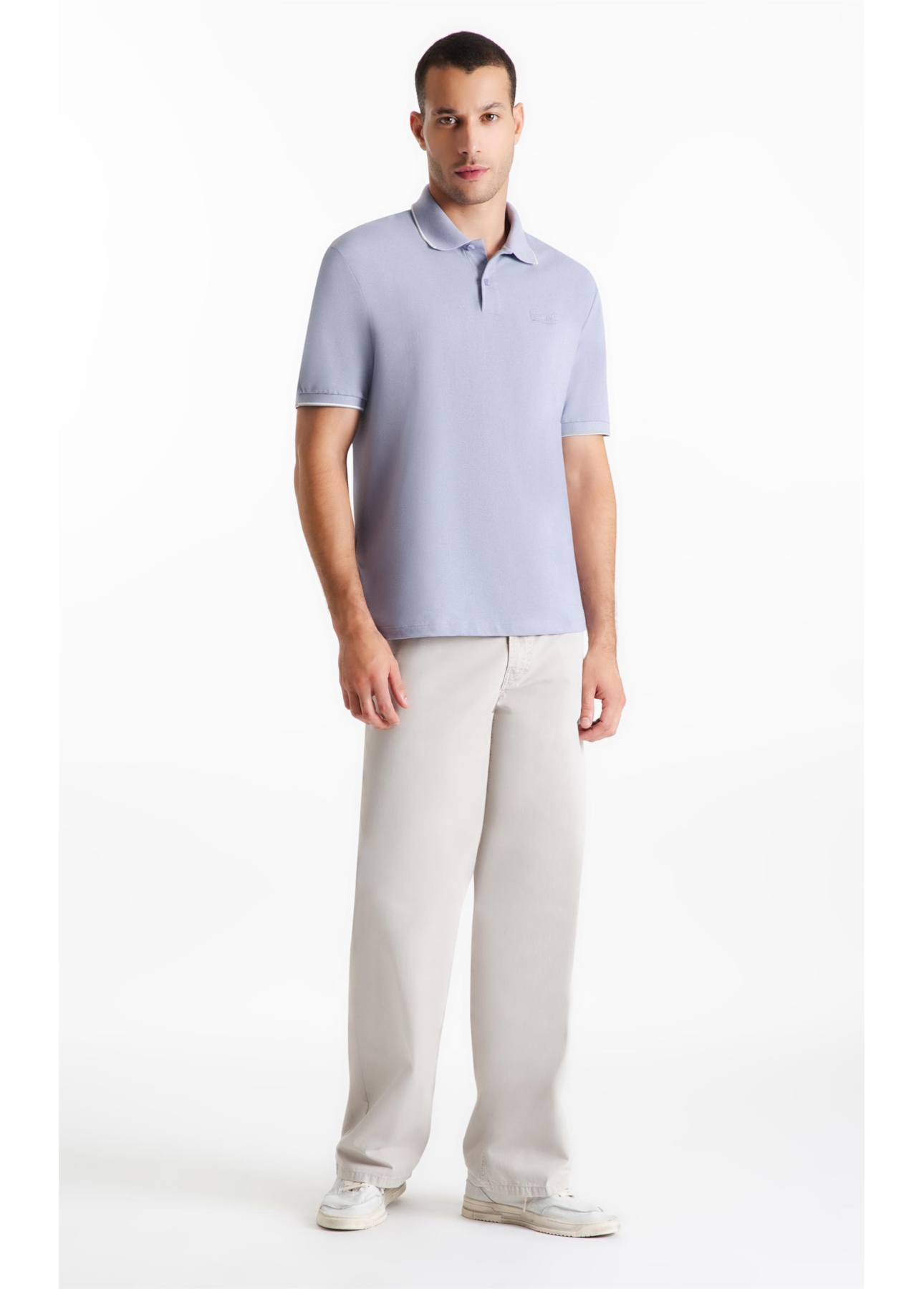 Polo Piquet Ellus Co Classic Mc Blue Vintage