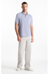 Polo Piquet Ellus Co Classic Mc Blue Vintage