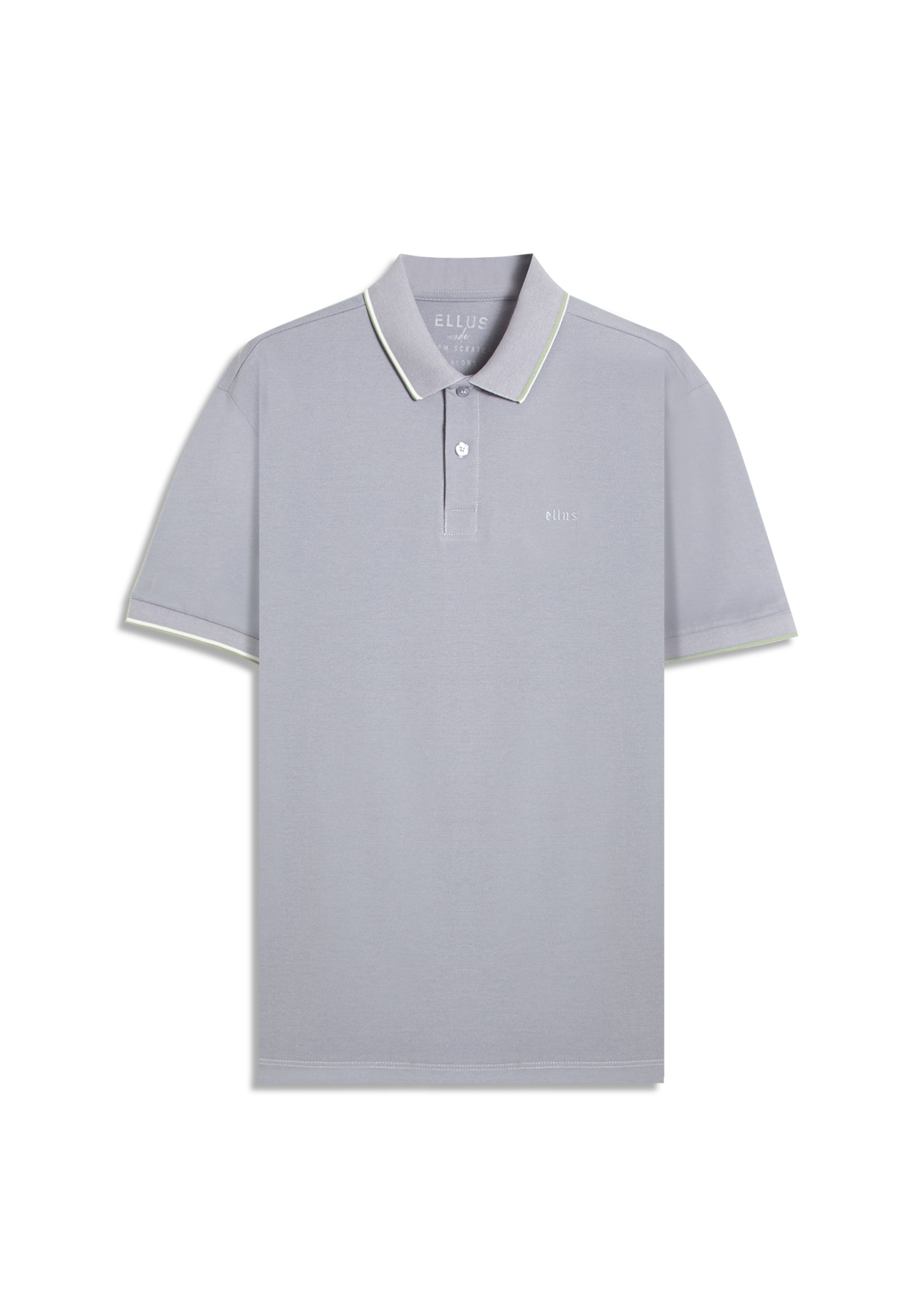 Polo Piquet Ellus Co Classic Mc Blue Vintage