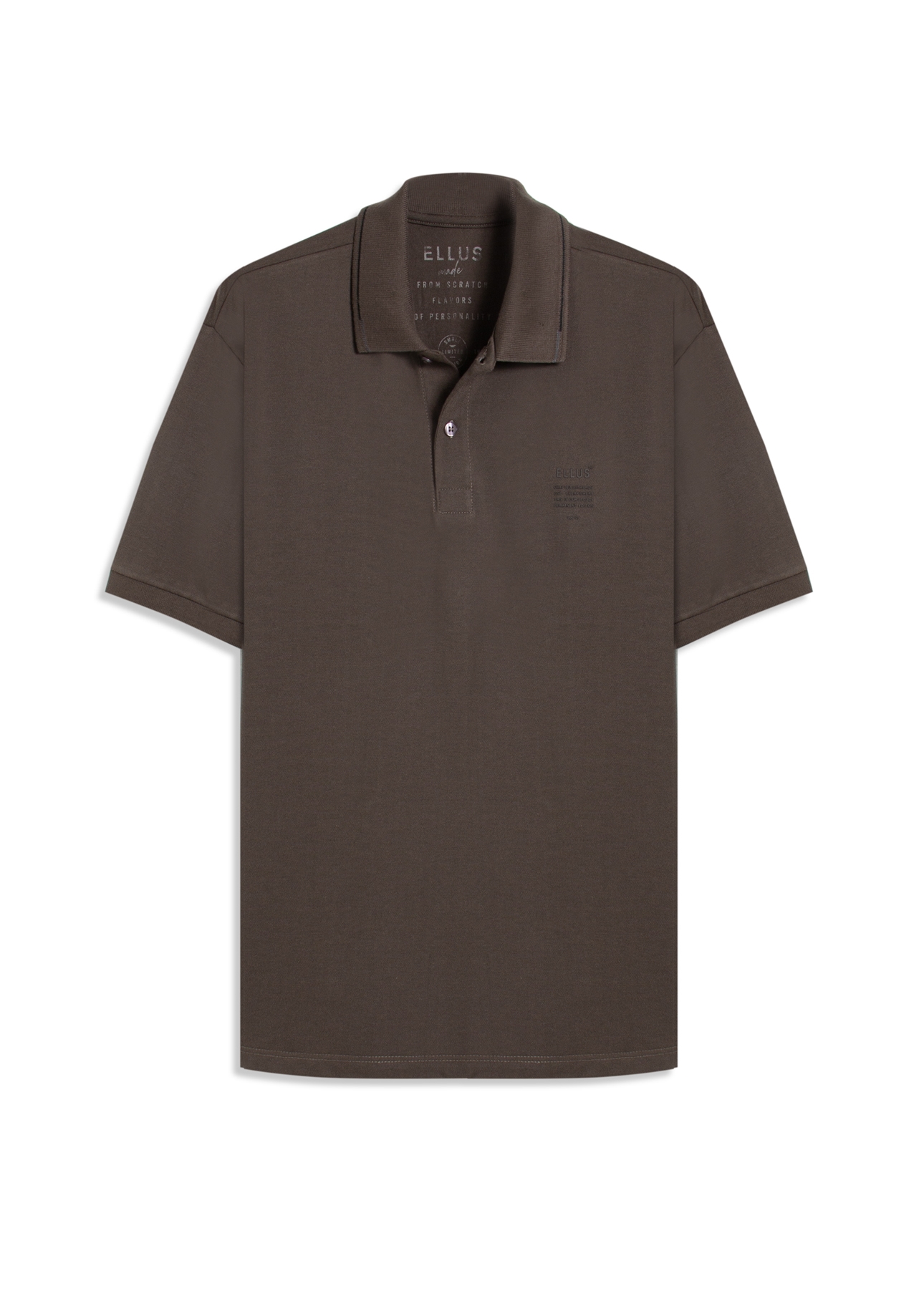 Polo Piquet Ellus Crafted Classic Mc Marrom