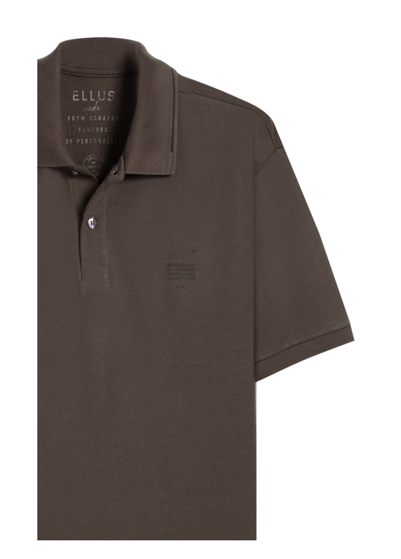 Polo Piquet Ellus Crafted Classic Mc Marrom