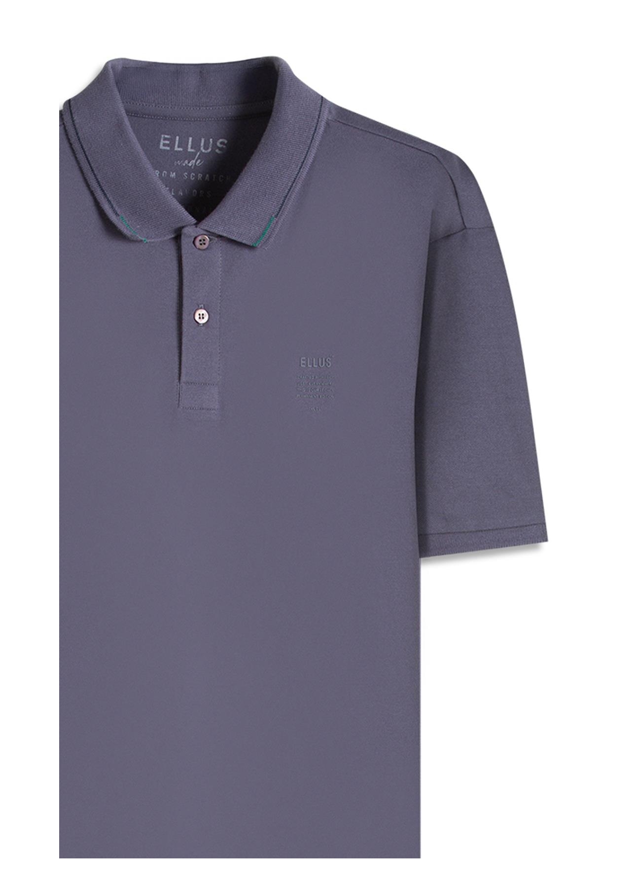 Polo Piquet Ellus Crafted Classic Mc Purple Blue