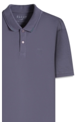 Polo Piquet Ellus Crafted Classic Mc Purple Blue