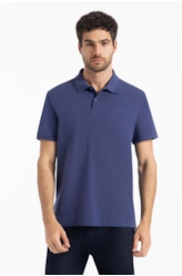 Polo Piquet Ellus Crafted Classic Mc Purple Blue