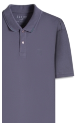 Polo Piquet Ellus Crafted Classic Mc Purple Blue