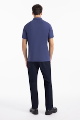 Polo Piquet Ellus Crafted Classic Mc Purple Blue