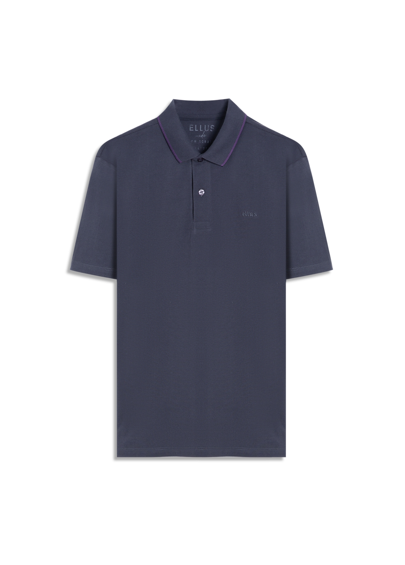 Polo Piquet Ellus Gotico Azul Marinho