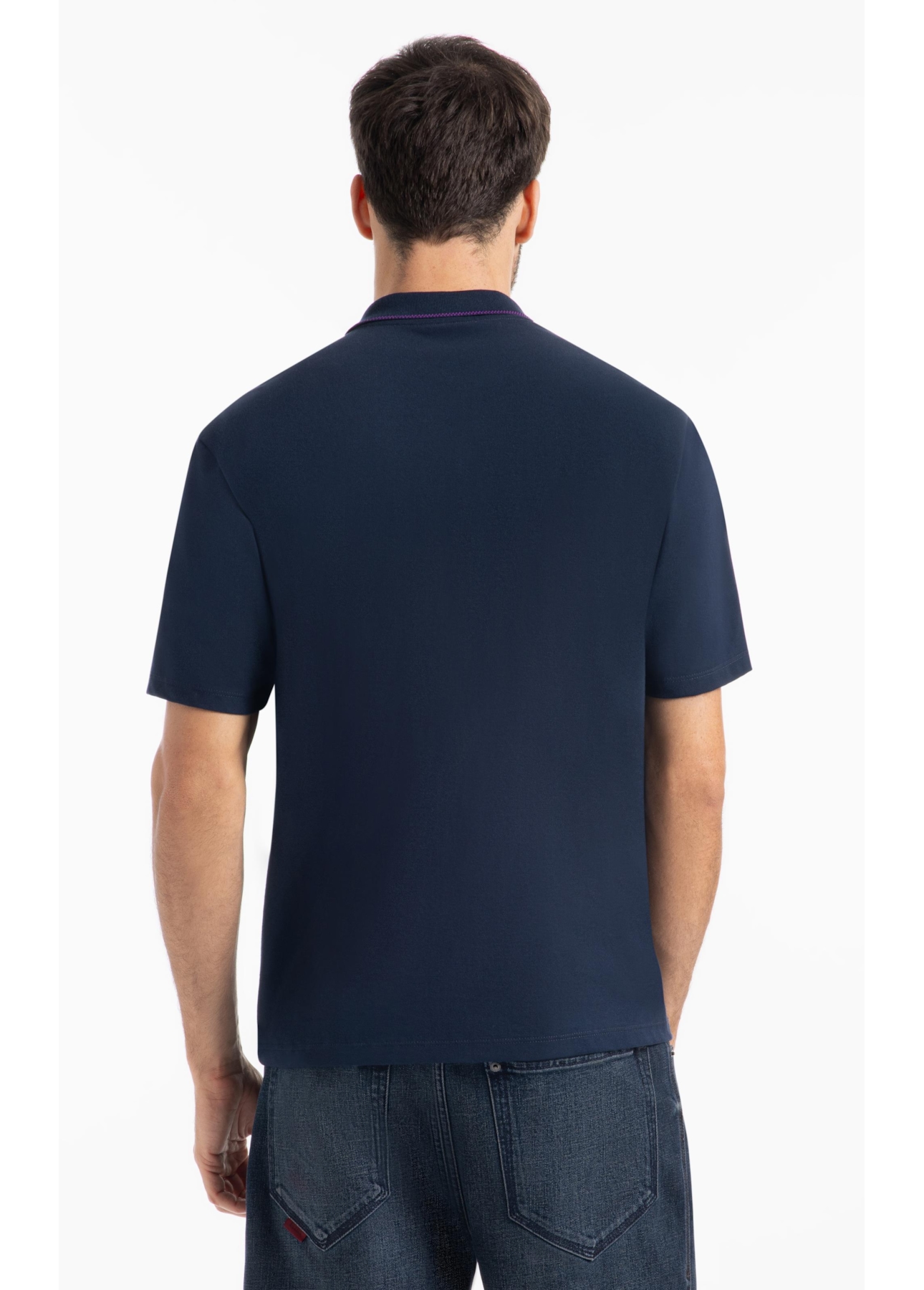 Polo Piquet Ellus Gotico Azul Marinho