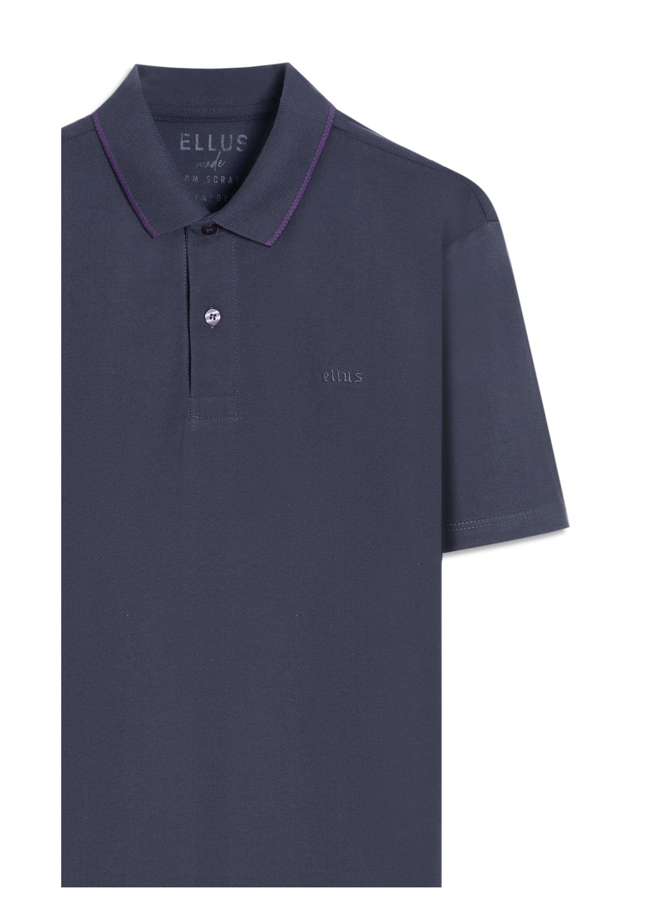 Polo Piquet Ellus Gotico Azul Marinho