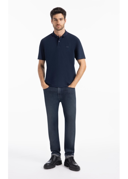 Polo Piquet Ellus Gotico Azul Marinho