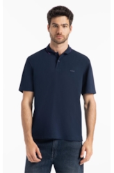Polo Piquet Ellus Gotico Azul Marinho