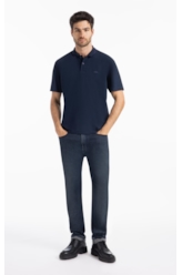 Polo Piquet Ellus Gotico Azul Marinho