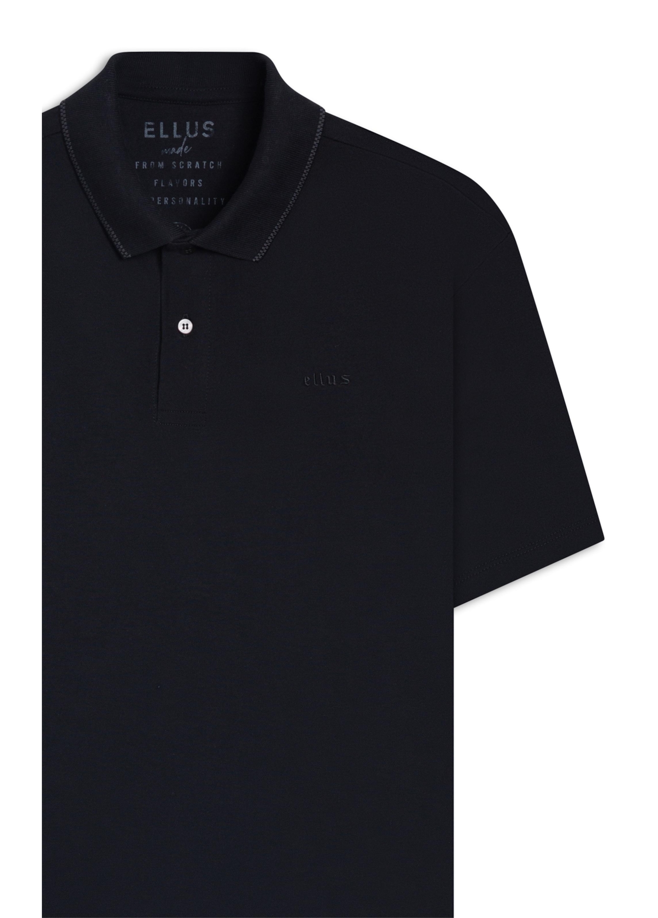 Polo Piquet Ellus Gotico Preto