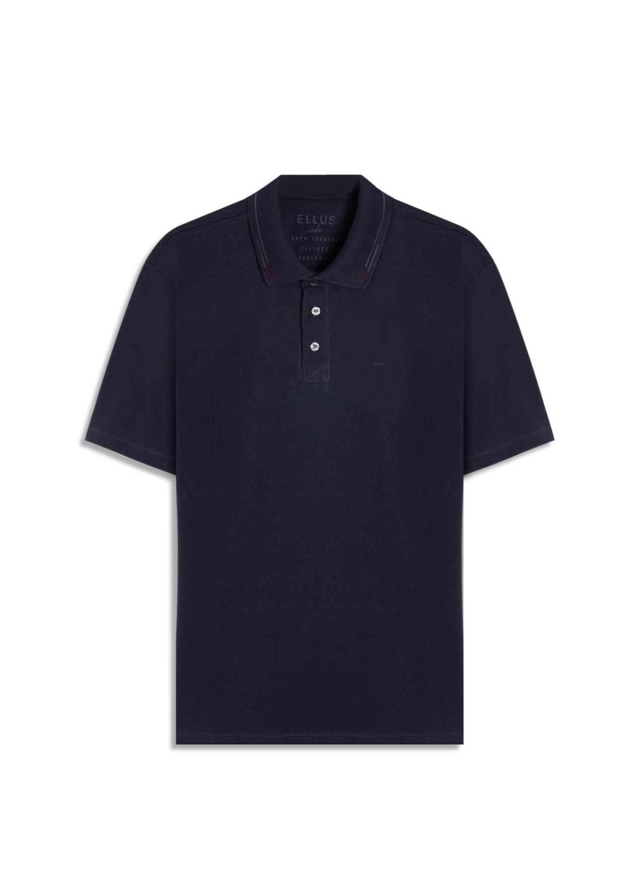Polo Piquet Ellus Italico Classic Mc Dark Navy