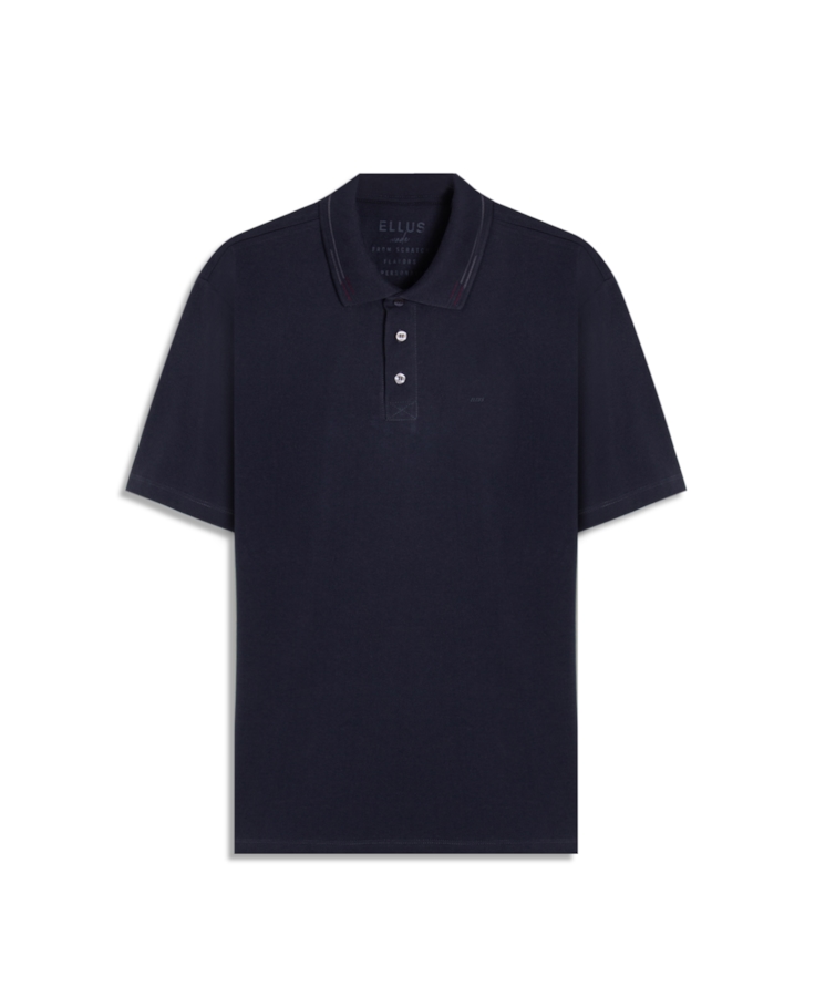 Polo Piquet Ellus Italico Classic Mc Dark Navy