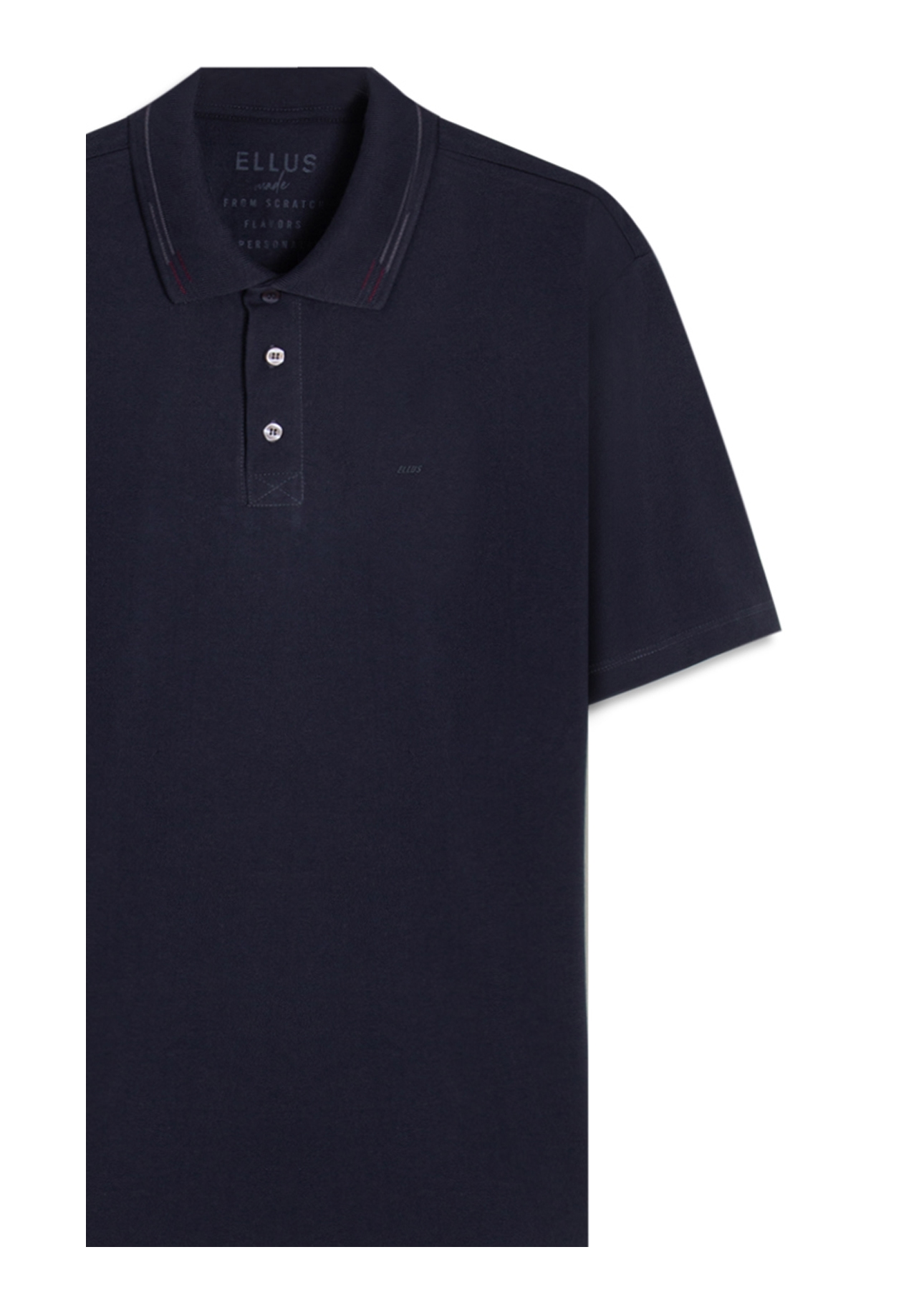 Polo Piquet Ellus Italico Classic Mc Dark Navy